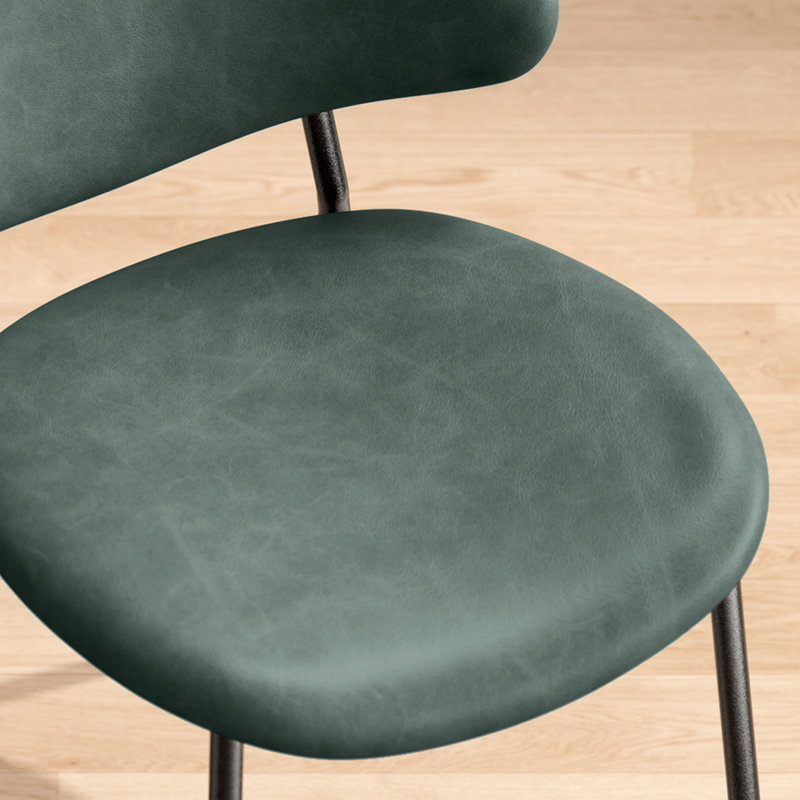 Set Of 4 Mid-Century Modern Dining Chairs, Green