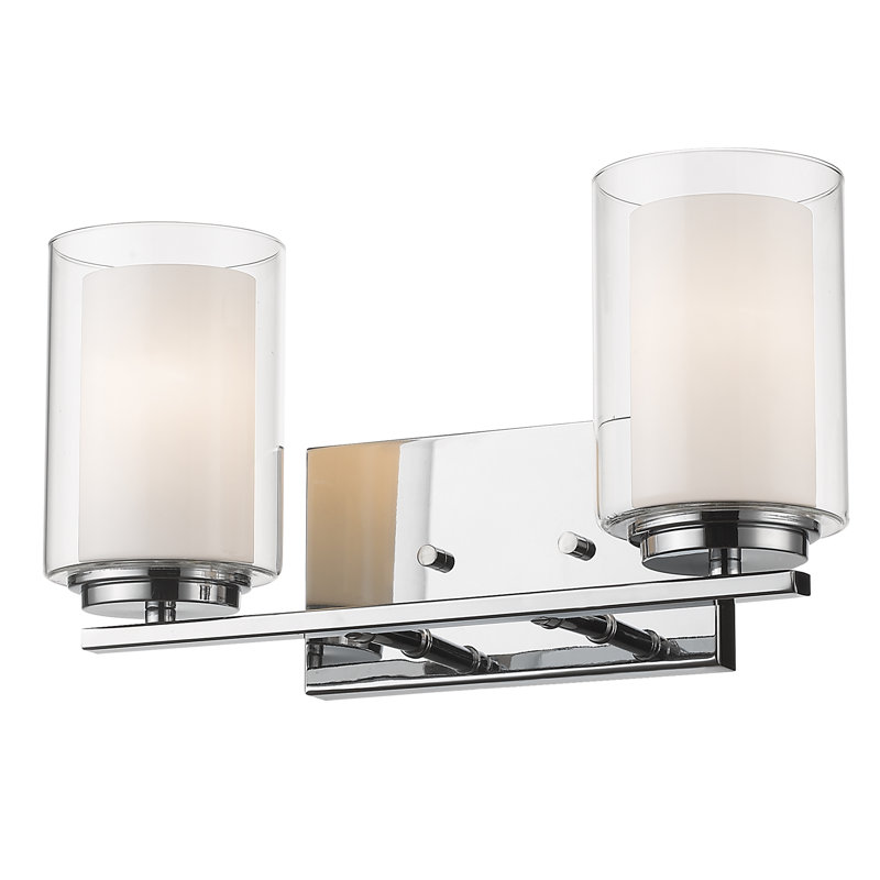 Éclairage pour salle de bain 2 lumières à intensité variable Arie, Chrome