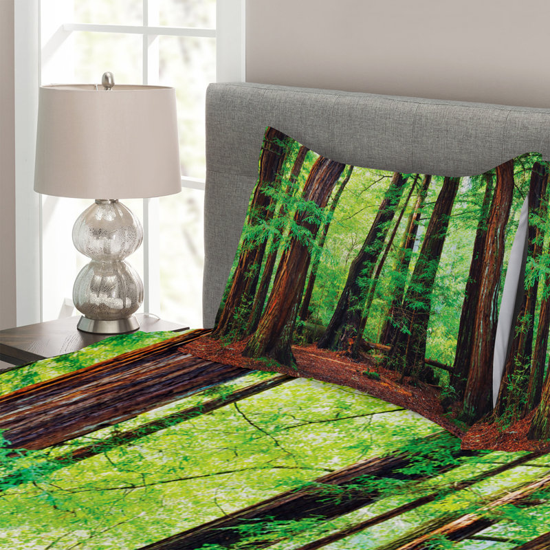 Ricky Floral Bedspread with Pillow Shams, 220 x 264 cm