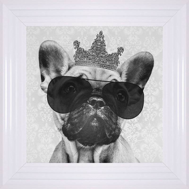 Single Picture Frame Print, 55cm H x 55cm W, White Framed