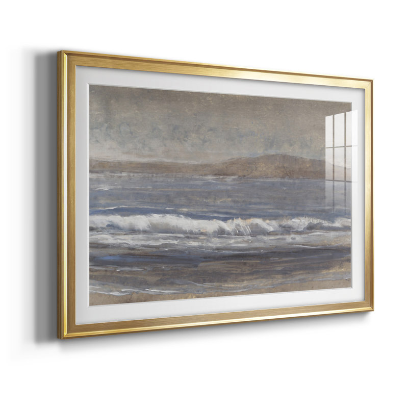 Sandy Beach II - reproduction de cadre photo, Or, L 42,5 po x H 30,5 po