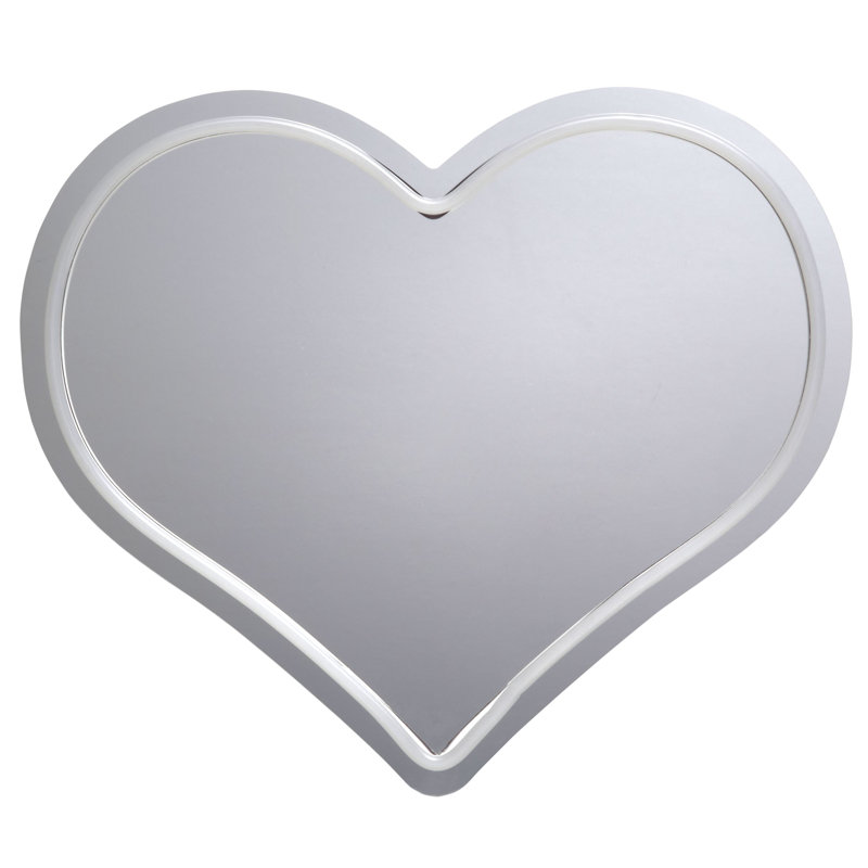 Melannco LED Heart Mirror, 13X11 Inch