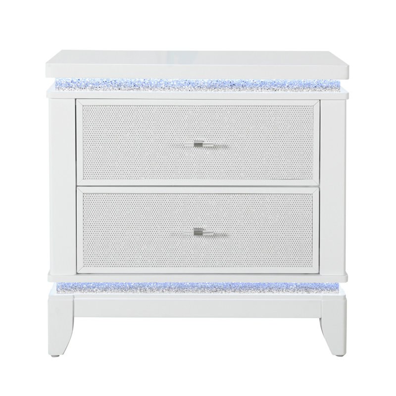 Table de chevet blanche ADALID