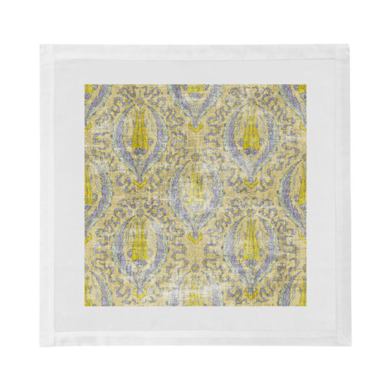 Byzantine Jewel Cotton Sateen Dinner Napkins, Gold