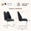 Ensemble de 4 chaises de salle à manger en similicuir noir avec texture en filet doré, anneau arrière argenté et poignée chromée, chaise de salle à manger rembourrée à dossier haut (ensemble de 4)-1668700008-1668700012