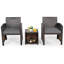 Ensemble de conversation en osier / rotin pour 2 personnes avec coussins-2099871027