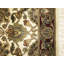 Tapis oriental crème crème à motif floral traditionnel fait à la main Agra Jaipur-100354146