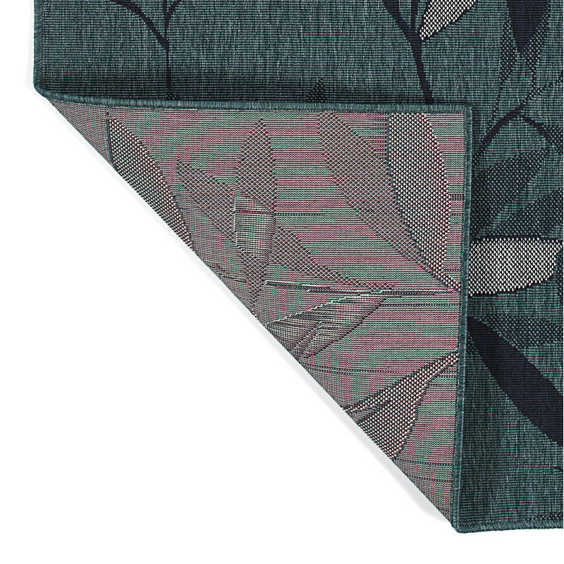 Modern Leaves Rectangle Area Rug