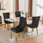 Chaise parsons en velours touffeté, garniture cloutée et dossier Contemporary-1785338668-1785338661-1801432727