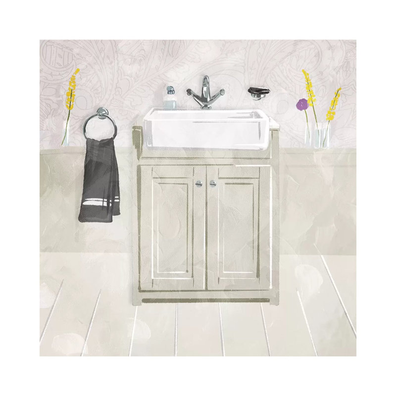 Sink Florals by Mlli Villa - Wrapped Canvas Print, 66.04 cm H x 66.04 cm W x 1.91 cm D
