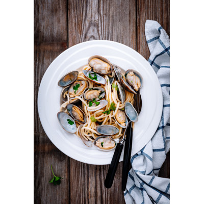 Seafood Pasta - Wrapped Canvas Print