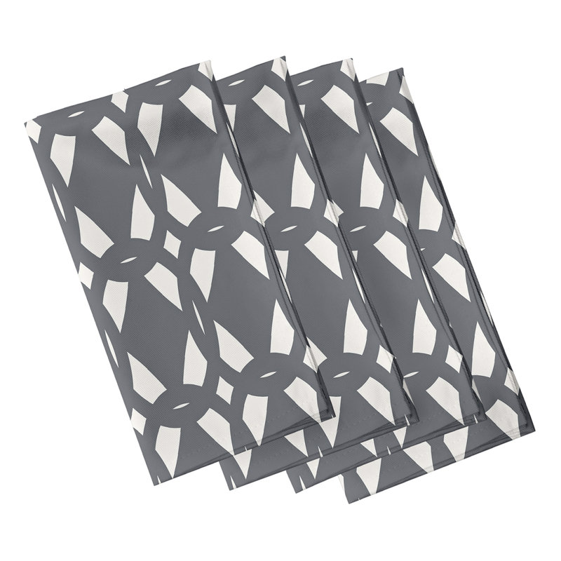 Serviette Danitra, L 18 po x L 18 po, Gris