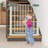 Demoraes Metal Pressure Mounted Pet Gate With Door-795237523