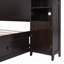 Lit en bois avec armoire et tablette tout-en-un-338939179
