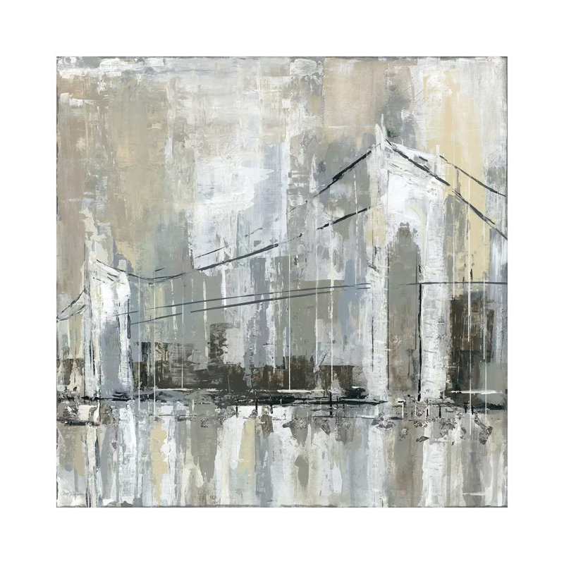 Midtown Bridge I by Carol Robinson - Print on Canvas, 30.48 cm H x 30.48 cm W, Wrapped Canvas