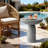 Fiberglass Mushroom-Shaped Accent Table-1995854227