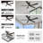 Smart Ceiling Fan With Remote, Light Kit, Works With Google Assistant And Amazon Alexa,Siri Shortcut.-2139757775-2136293270