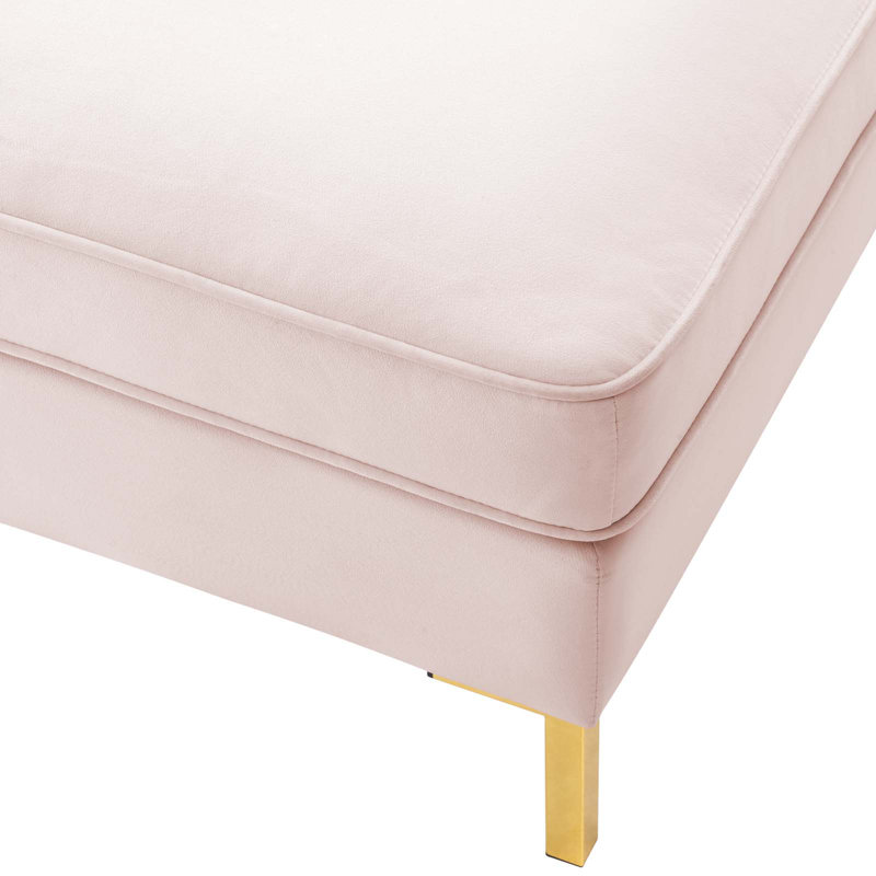 Repose-pieds Ardent Performance, Velours rose