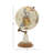Mango Wood Educational/Geographic Earth White Globe
