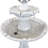 Arcade Polyresin 2-Tier Solar Fountain with Battery Backup - White-1743734698