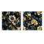 Jolie - Ensemble de 2 collages carrés botaniques abstraits-101850652-101850654