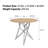 Compact Round Dining Table with Metal Legs-795413627-795413620