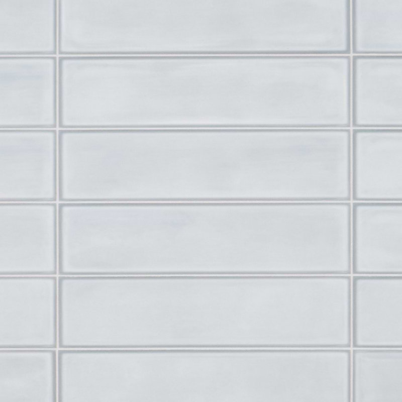 Stacy Garcia ArtBlock 4x16 Matte Porcelain Tile, Azure Light Blue