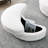 Comfy Swivel Chair With Storage In Coloured Fabric Linen Look