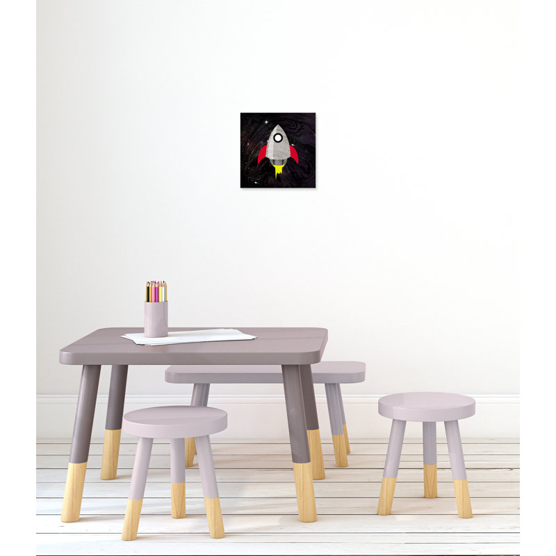 «Spaceship Adventure», art sur toile, H 12 po x l 12 po x P 1,5 po
