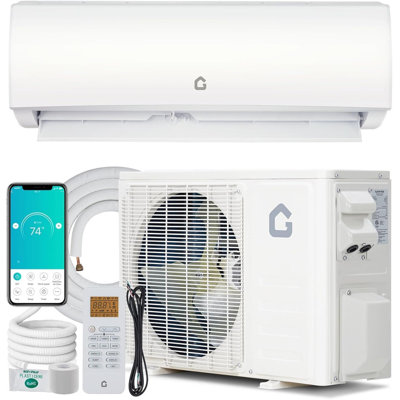12.000 BTU 21 SEER2   Mini Split AC/Heat Pump. Cools 750 Sq.Ft. Ultra-Quiet. R454B Refrigerant for Home. Office