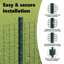 Vidaxl Fence With Posts Steel-116797749-116797756