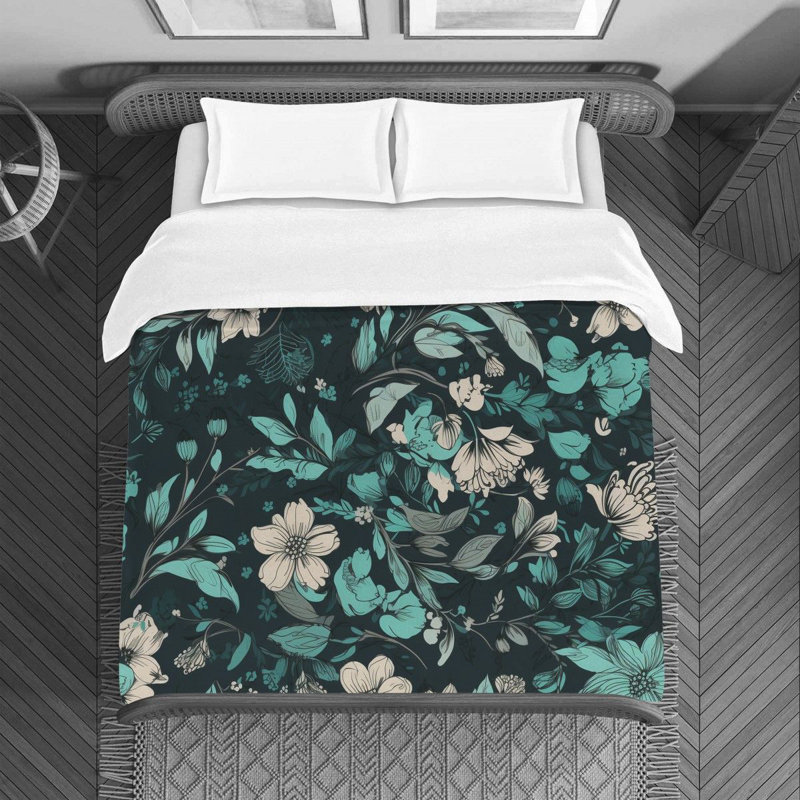 Floral Bedding, Queen Duvet Cover