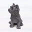 Charmante statue de terrier pour jardin, en pierre reconstituée gris antique, aucun assemblage requis pour la décoration extérieure