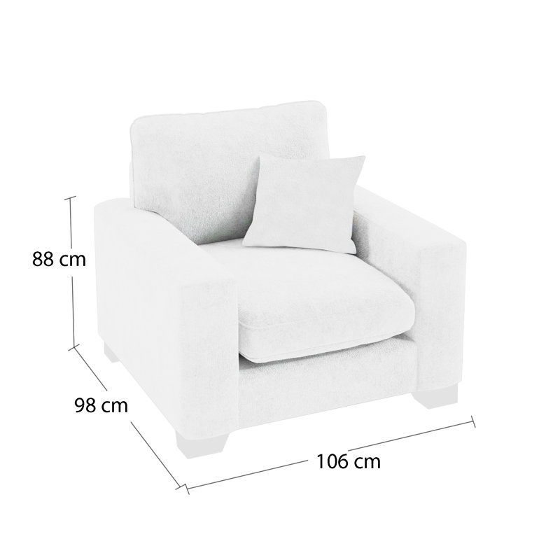 Missouri Upholstered Armchair, Green