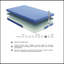 Ensemble de matelas et oreiller 7inch en mousse viscoélastique imprégnée de gel respirante, bleu, matelas dans une boîte-1670257284