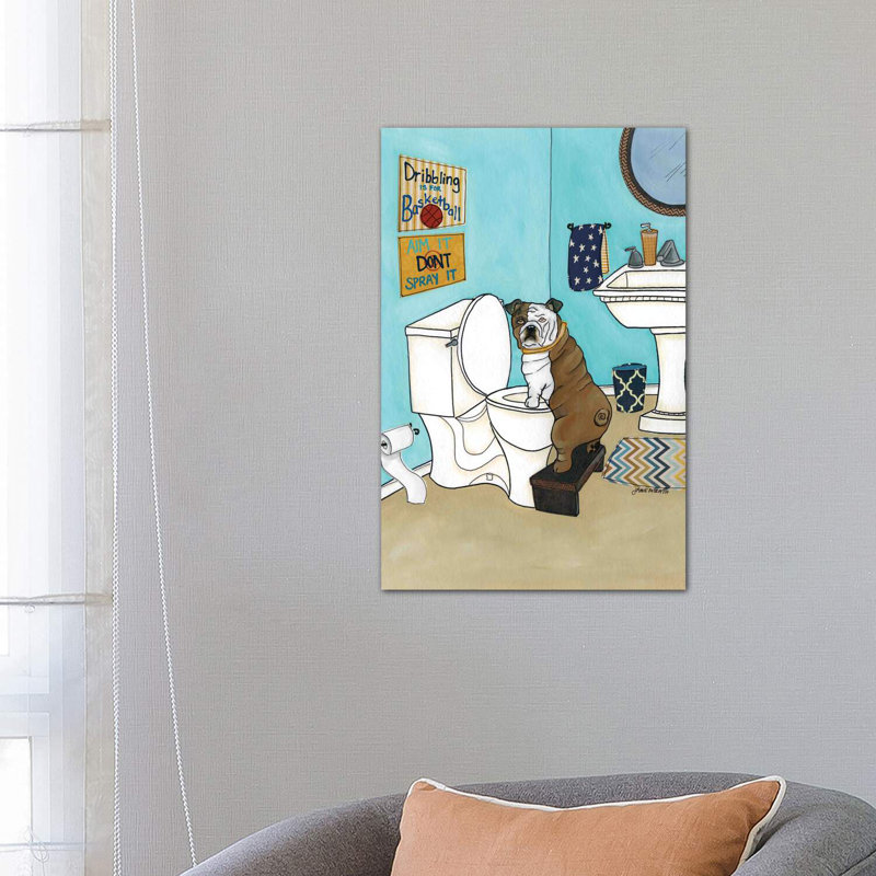 «Dribble Is For Basketball» - Imprimé, H 26 po x l 18 po x 1,5 po, Toile tendue