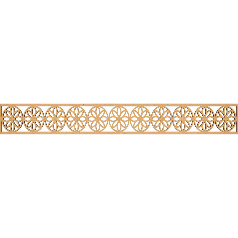 Moulure Blume, H 6 po x l 46,5 po x P 0,375 po, Bois aggloméré brut