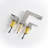 3-hole bathroom stainless steel faucet with two handles-115827521