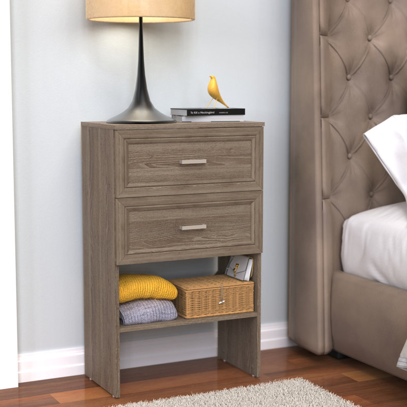 SuiteSymphony 2-Drawer Base Unit, Natural Gray