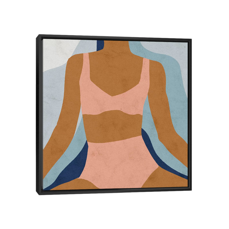 Undies by Reyna Noriega - Print, 37" H x 37" W x 1.5" D, No Mat, Black Framed Canvas