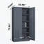 71.96-inch steel lockable file cabinet