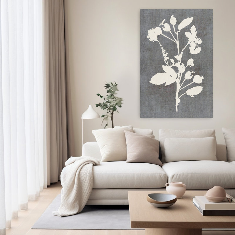 Art contemporain fleur contemporaine, H 60 po x l 40 po
