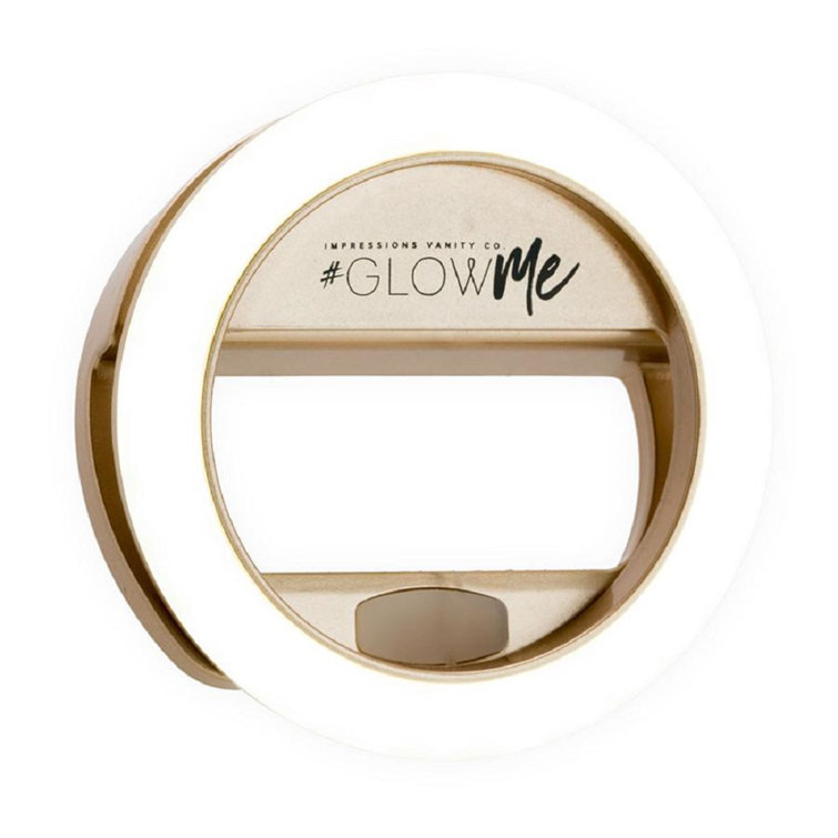 GlowMe 2.0 LED Selfie Ring Light for Mobile Devices, Bright White Light Color to Make Your Selfies Perfect