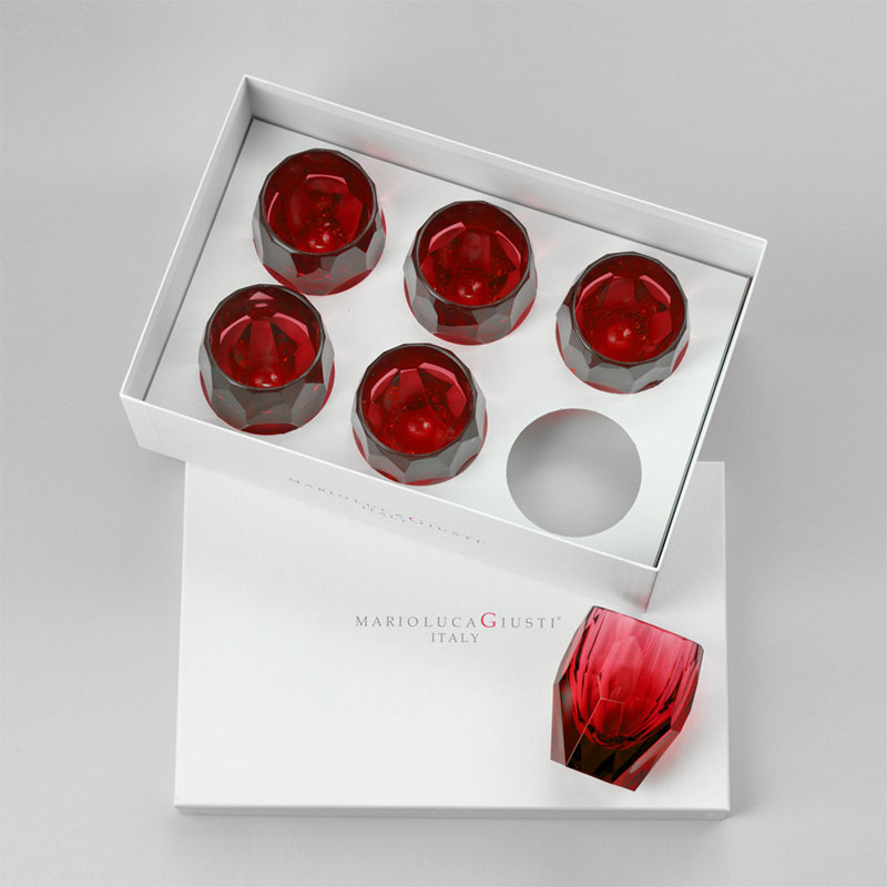 Milly Drinking Glass, Red