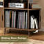 Pamapic Record Player Stand,Vinyl Record Storage with Power Outlet,Vinyl Holder with 3CD Rack,Walnut