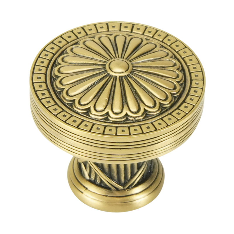 LAKEWOOD KNOB; MUSEUM GOLD PLATE, Gold