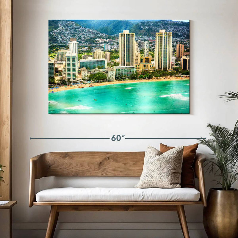 Gillard Waikiki Beach, H 32 po x l 48 po