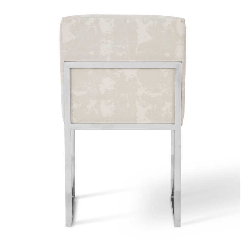 Frozen Fabric Upholstered Side Chair
