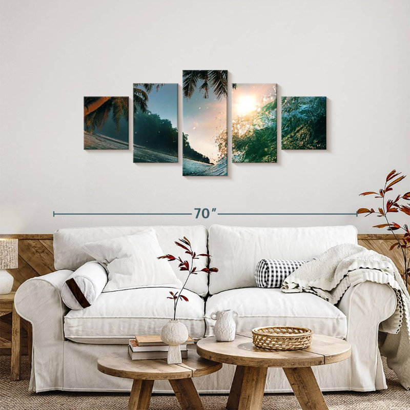 Tropical Underwater Scene, 24" H x 55" W