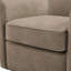 Fauteuil d'appoint pivotant en similicuir, siège à ressorts hélicoïdaux et coussin amovible-1945433334
